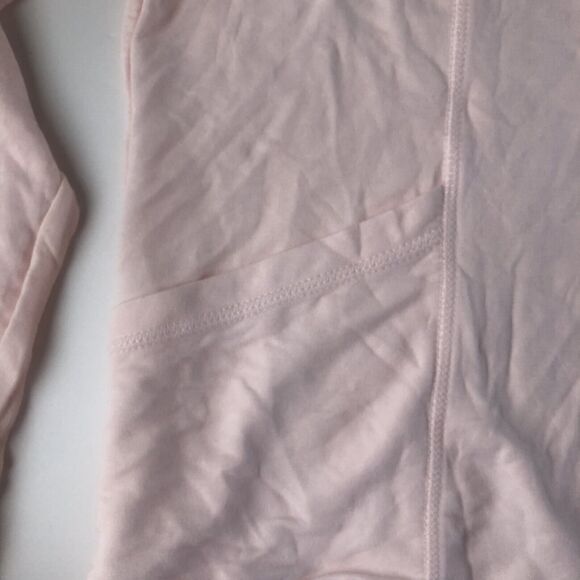 Yogalicious Sweatshirt Womens Pink Mock Neck Pockets Thumb Hole Stretch Size XL - Picture 3 of 12